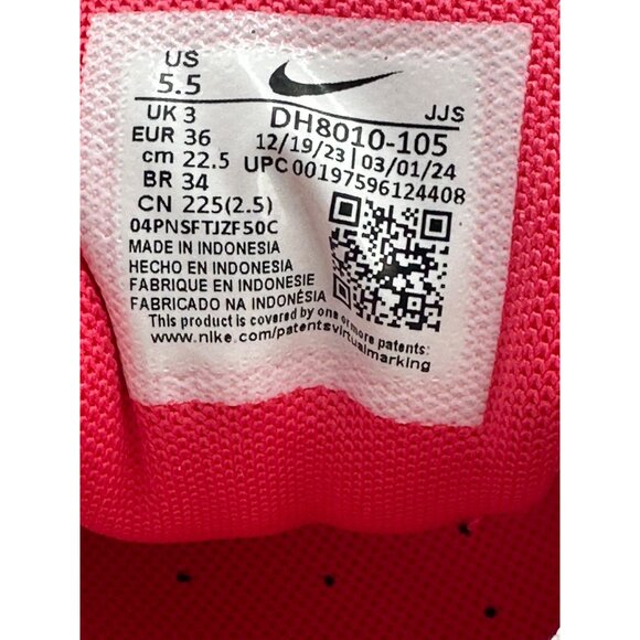 Women’s Nike Air Max 90 White-Light Silver-Aster Pink  DH8010-105 Size 5.5 - Picture 11 of 12